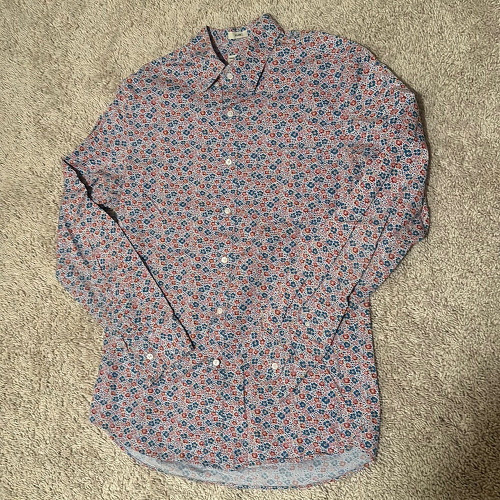 J. Crew Print Button Down